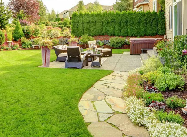 Garden retreat night lighting